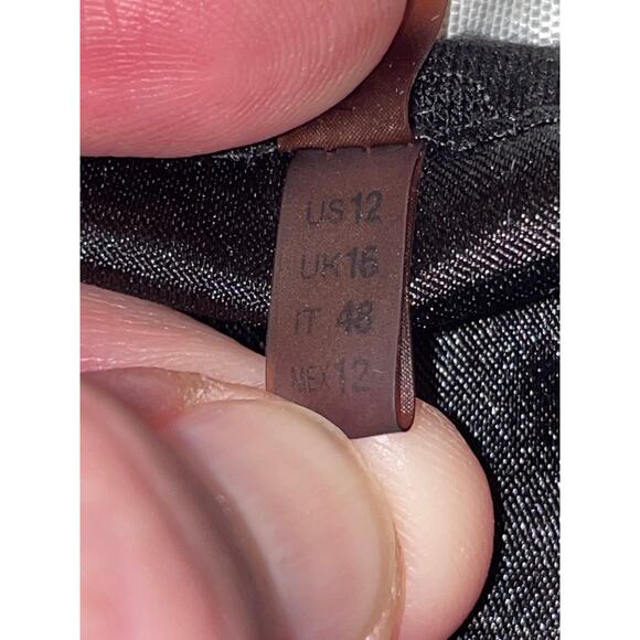 T Tahari Colorblock Sheath Dress - Size 12 - Full Zip at Back - Picture 11 of 13